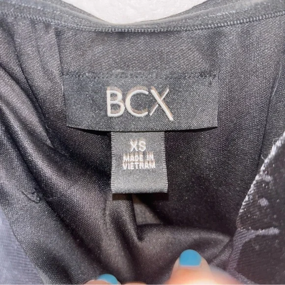 BCX Black Ruched Mini HOMECOMING/cocktail Dress Size XS - Picture 6 of 13